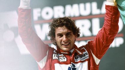 Ayrton Senna durante o GP do Brasil de 1993