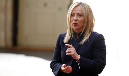 Premier Giorgia Meloni meets Premier Mette Frederiksen