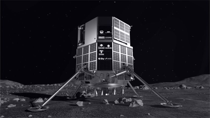 O módulo lunar Hakuto-R Mission 1 (M1). Divulgação/Ispace