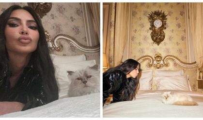 Kim Kardashian compartilha encontro com “gata milionária” do estilista Karl Lagerfeld