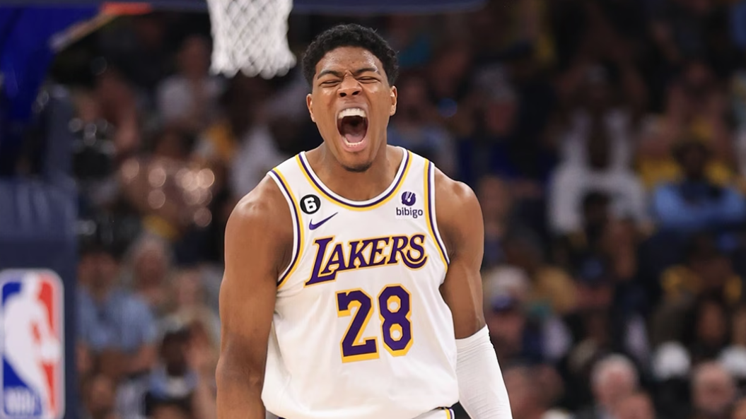 Rui Hachimura em ação pelos Lakers