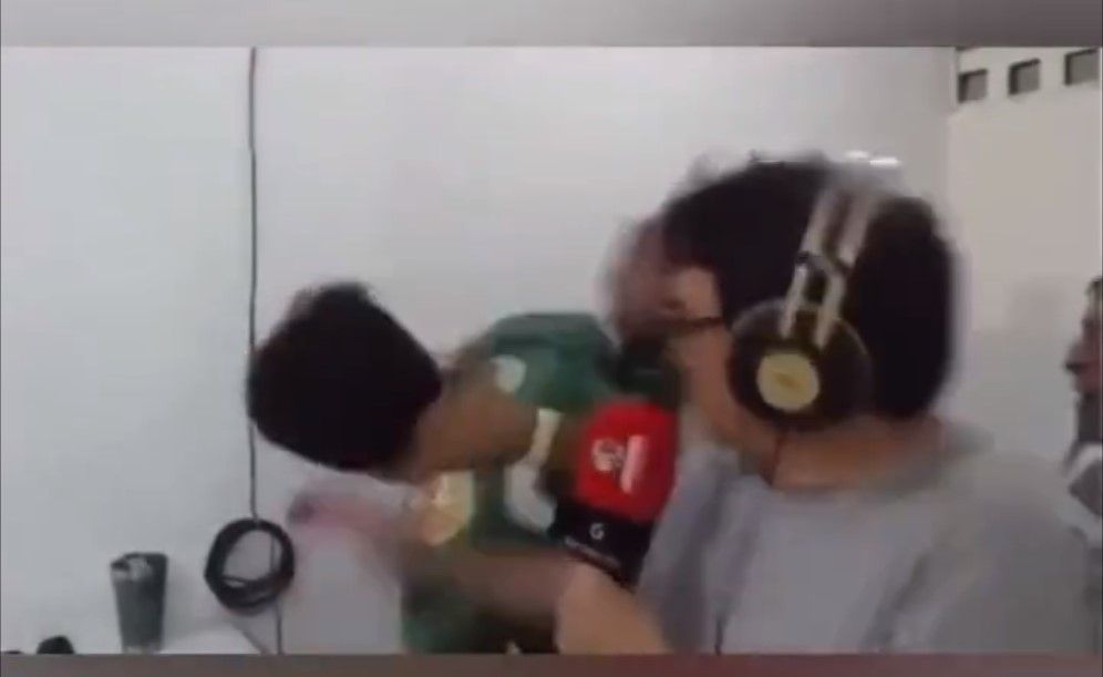 Confusão durante transmissão