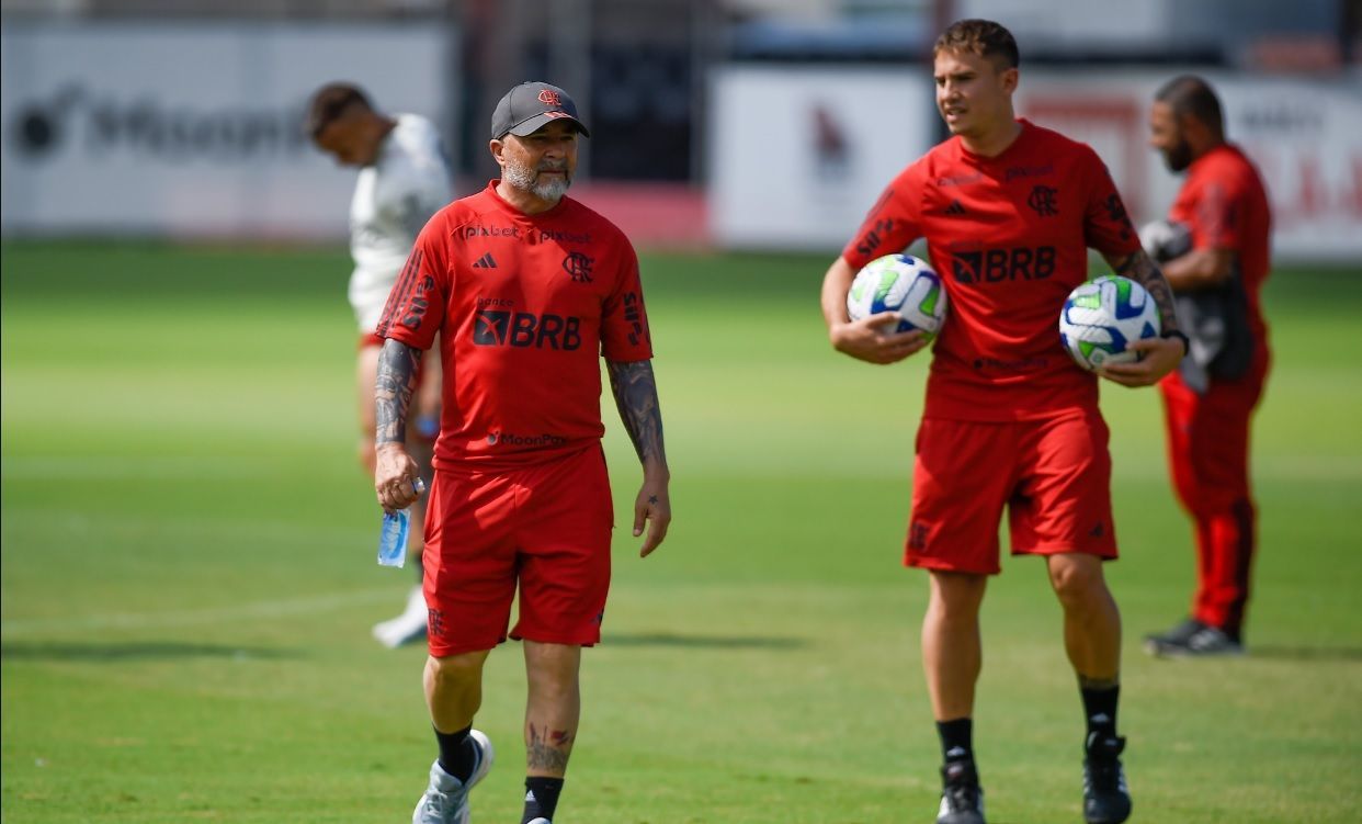 Jorge Sampaoli, técnico do Flamengo.