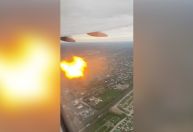 Avião pega fogo e retorna a aeroporto nos EUA após aparente colisão com pássaro
