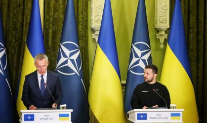 President Zelenskyi Met With The Secretary General of NATO Stoltenberg