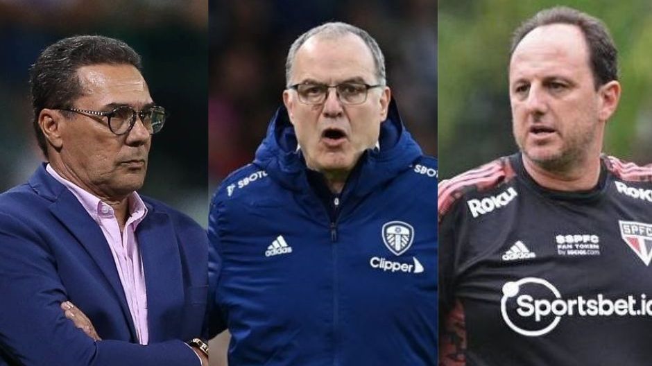 Vanderlei Luxemburgo, Marcelo Bielsa e Rogério Ceni estão livre no mercado