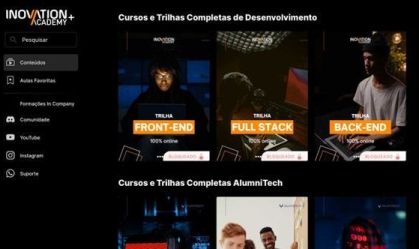 Por: INOVATION ACADEMY - Plataforma Inovation Academy democratiza o ensino de Tecnologia no Brasil
