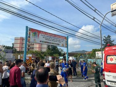 Creche Cantinho Bom Pastor, em Blumenau, foi alvo de ataque nesta quarta-feira (5)