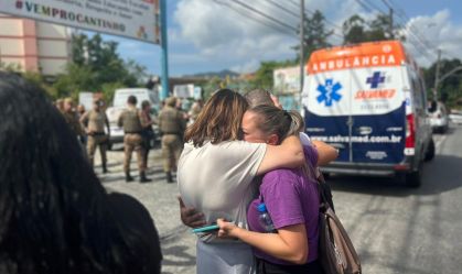 Agressor de Blumenau teria pulado muro e atacado crianças aleatoriamente, diz PM