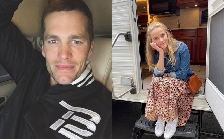 Representantes se pronunciam sobre boatos de affair / Reprodução/Instagram/TomBrady/Reese Whiterspoon