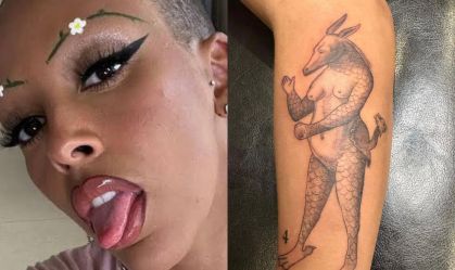 Doja Cat responde a críticas por suposta “tatuagem demoníaca”: “Seu medo não é problema meu”