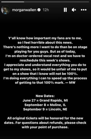 / Instagram/Morgan Wallen
