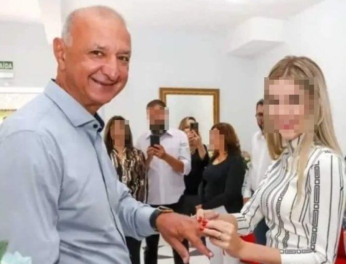 Prefeito de Araucária (PR), Hissam Hussein Dehaini, de 65 anos, casou com adolescente de 16 anos / Reprodução