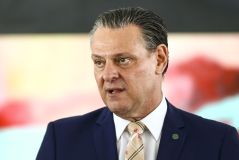 O ministro da Agricultura e Pecuária, Carlos Fávaro, durante entrevista coletiva no Palácio do Planalto