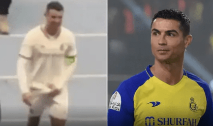 Cristiano fez gesto obsceno após jogo contra o Al-Hilal