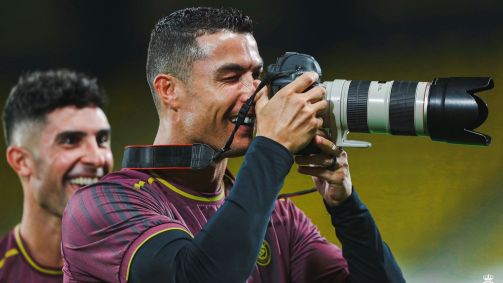Cristiano Ronaldo atacou de fotógrafo no treino do Al-Nassr