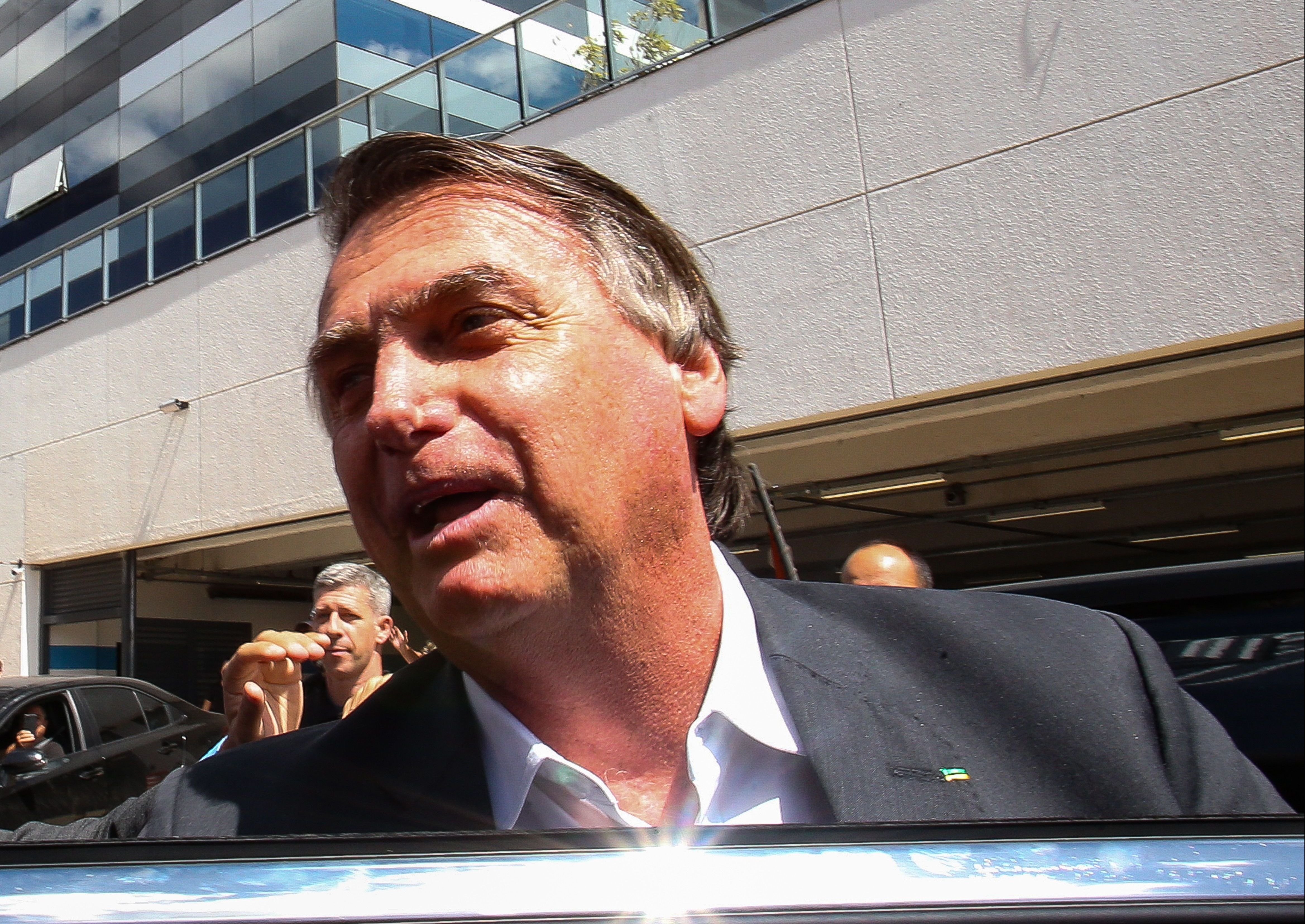 Ex-presidente Jair Bolsonaro (PL) na sede da Polícia Federal (PF), em Brasília