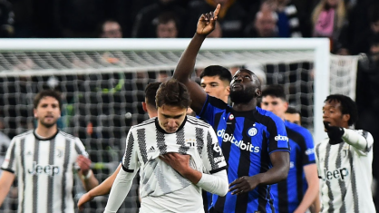 Lukaku comemora o gol de empate contra a Juventus