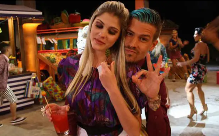 Mateus Verdelho e Bárbara Evans na Fazenda / Reprodução/Fazenda