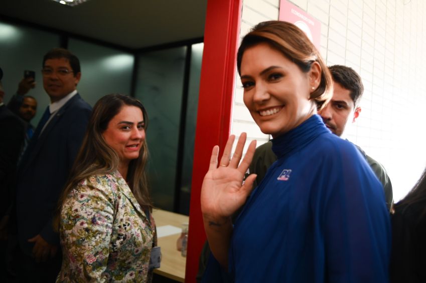 A ex-primeira-dama Michelle Bolsonaro (PL) / Foto: Arquivo - Ton Molina/Fotoarena/Estadão Conteúdo