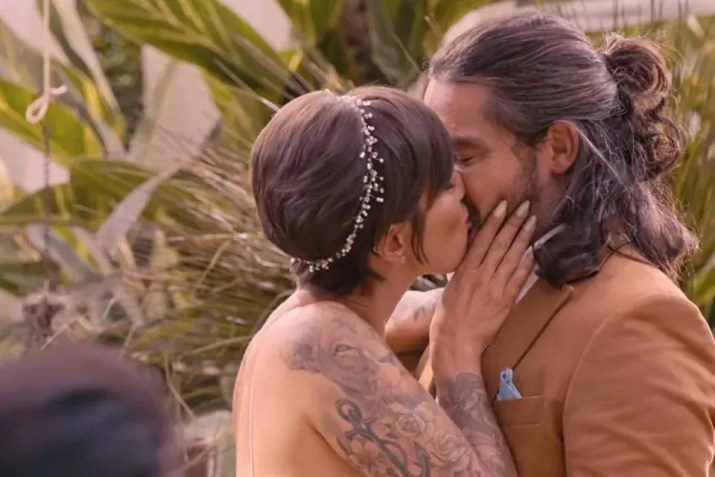 Nanda e Thiago na primeira temporada de Casamento às Cegas / Reprodução/Netflix