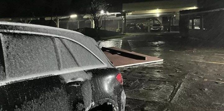 Neve atinge estado de Santa Catarina no outono