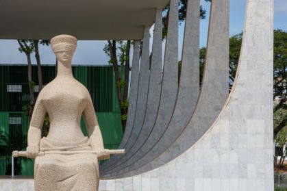 Fachada do palácio do Supremo Tribunal Federal (STF) em Brasília (DF)
