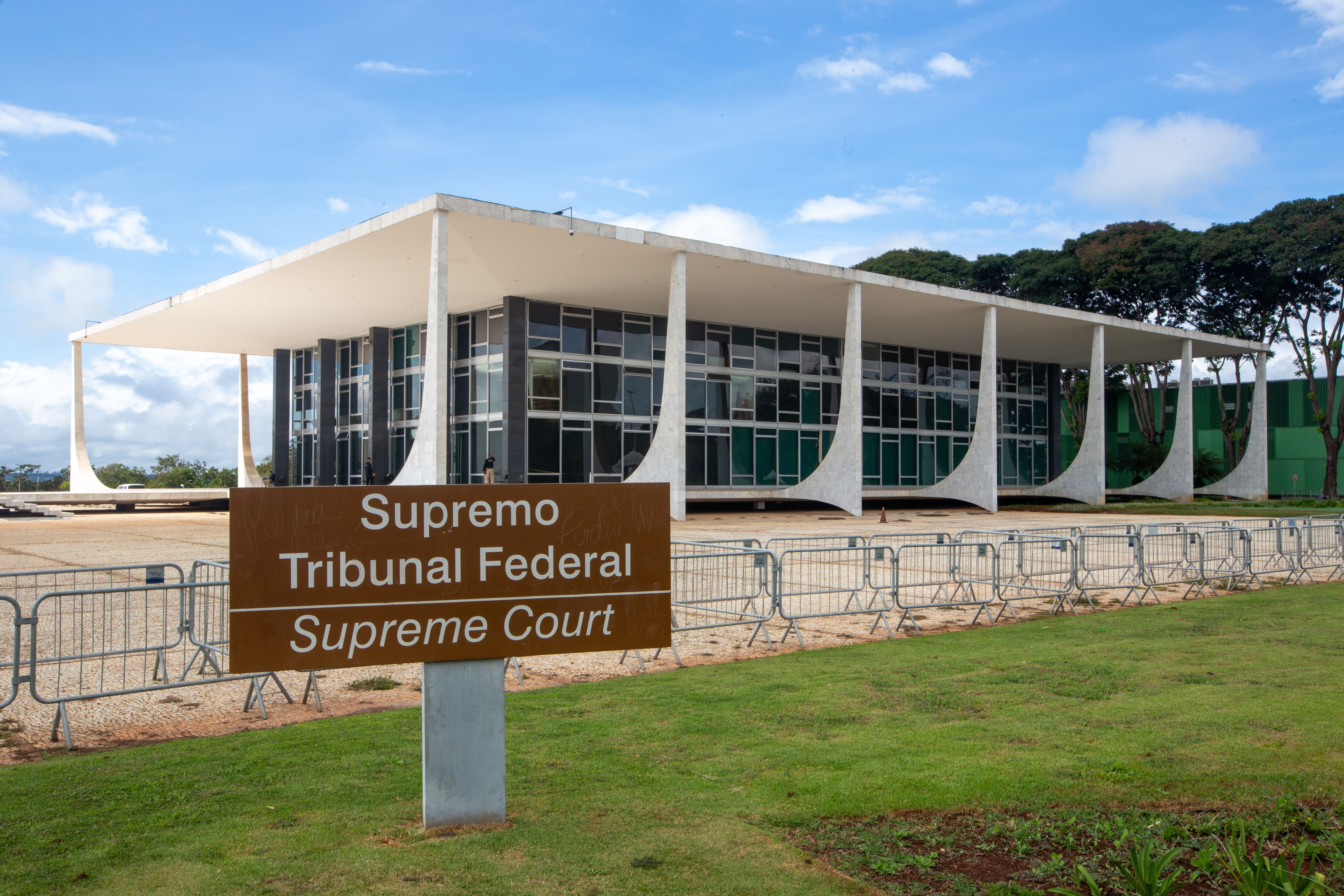 Fachada do palácio do Supremo Tribunal Federal (STF) em Brasília (DF)