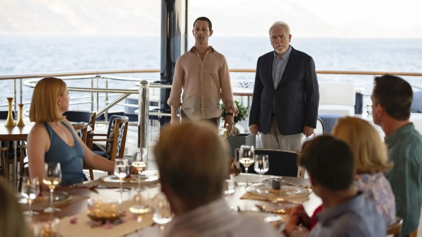 Uma imagem do final da 2ª temporada de "Succession" / David M. Russel/HBO