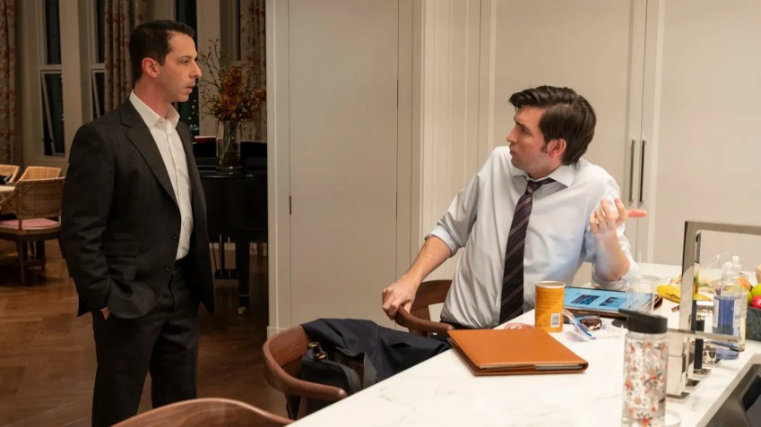 Jeremy Strong e Nicholas Braun na terceira temporada / David M. Russel/HBO