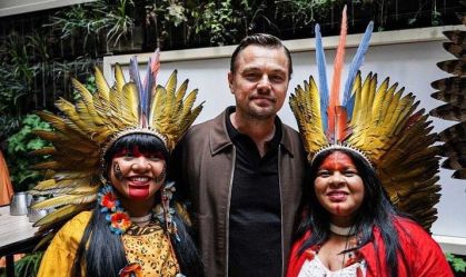 Leonardo DiCaprio se encontra com ministra Sônia Guajajara em Cannes: “Uma honra”