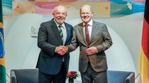 Lula e Scholz se encontram na cúpula do G7