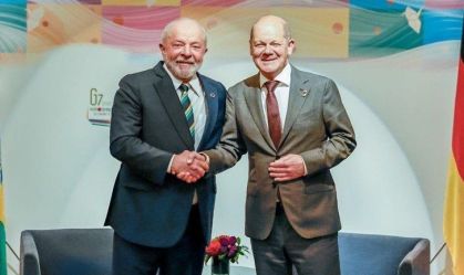 Lula e Scholz se encontram na cúpula do G7