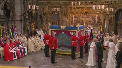 Unção do Rei Charles III, na Abadia de Wesminster