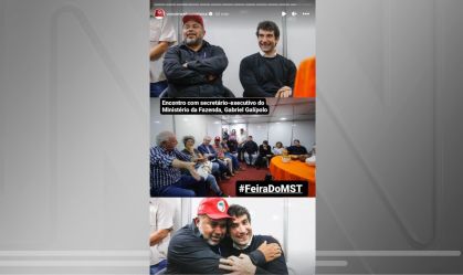 Gabriel Galípolo visita feira do MST em São Paulo