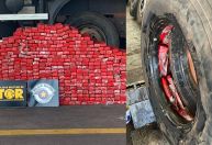 PF apreende 770 tabletes de maconha escondida em pneus de caminhão em São Paulo