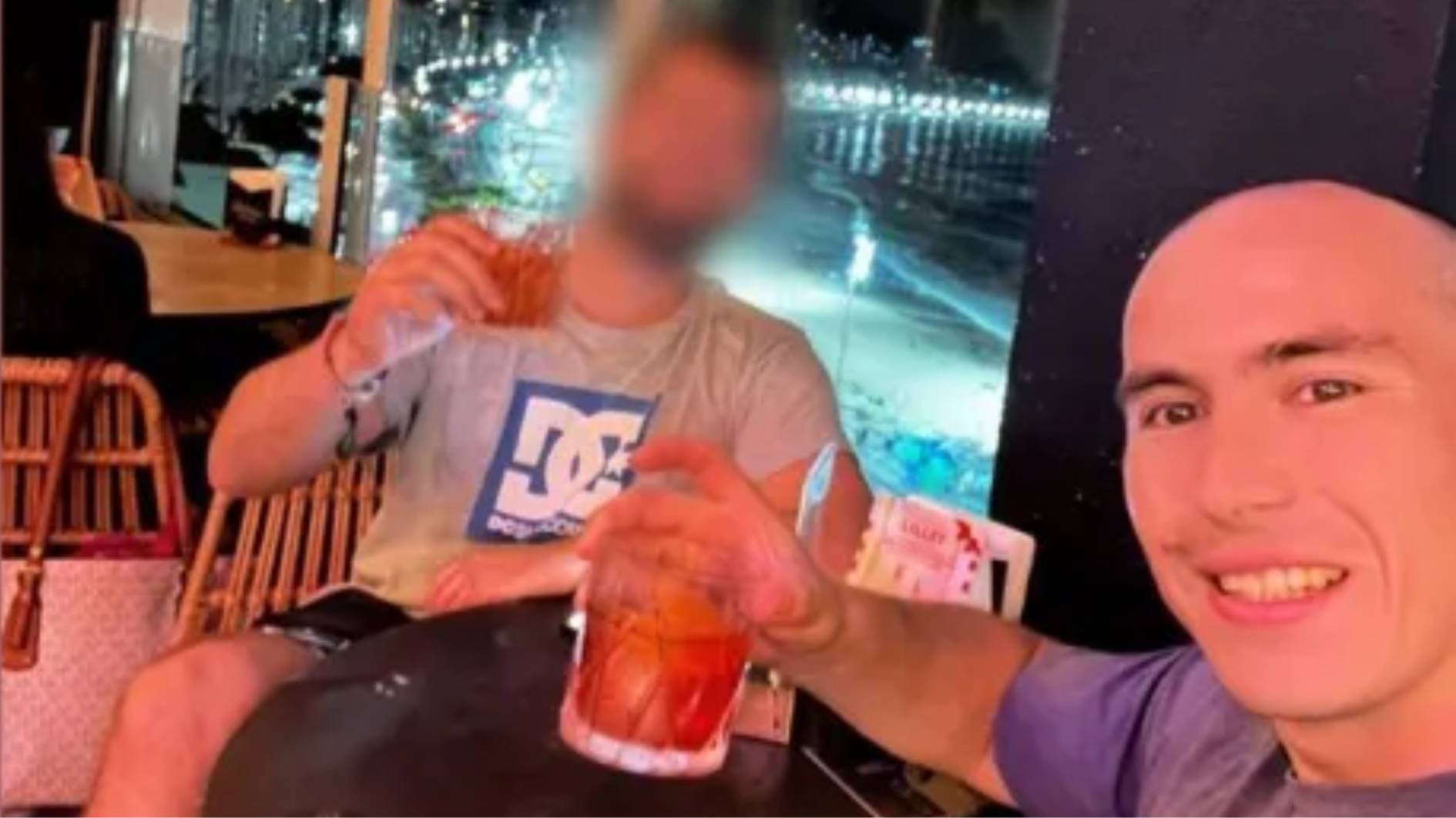 Ronald Tejeda Sobarzo e o amigo
