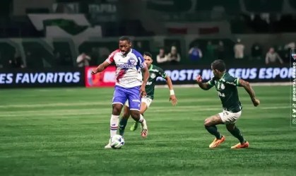 Capitão do Fortaleza reclama de pênalti para o Palmeiras: "VAR deveria ter atuado"