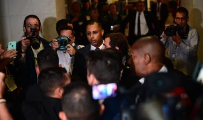 Movimentação de jornalistas em Brasília durante agenda do presidente da Venezuela, Nicolás Maduro