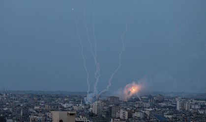 Rockets fired from Gaza in response to Israeli airstrikes