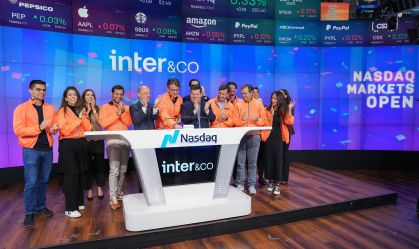 Após IPO, Inter lança corretora nos EUA e bate sino da Nasdaq mais uma vez