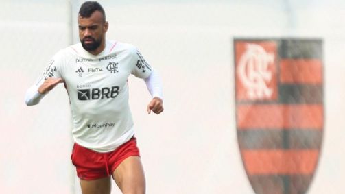 Fabrício Bruno em treino do Flamengo