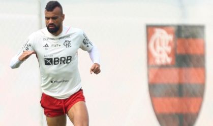 Fabrício Bruno em treino do Flamengo