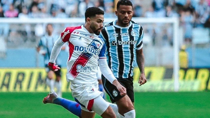 Grêmio e Fortaleza em partida do primeiro turno do Brasileirão de 2023