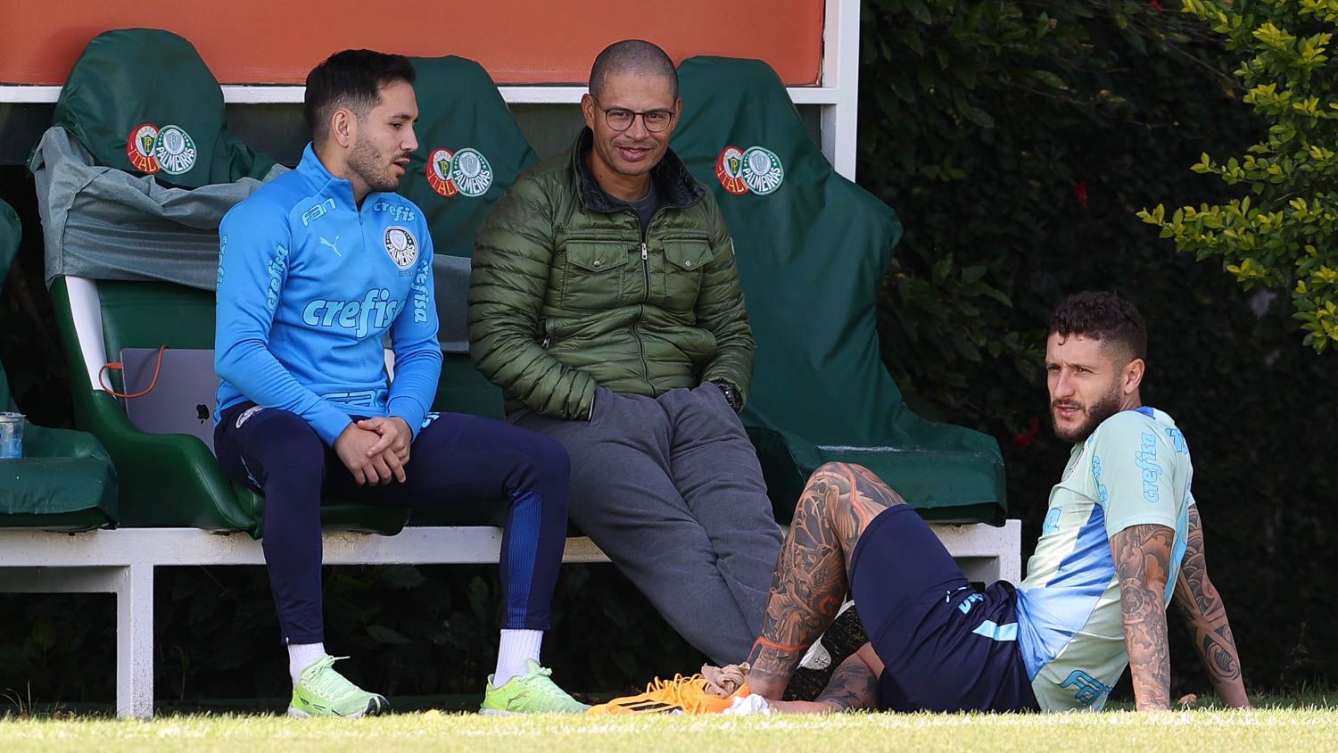 Alex no CT do Palmeiras