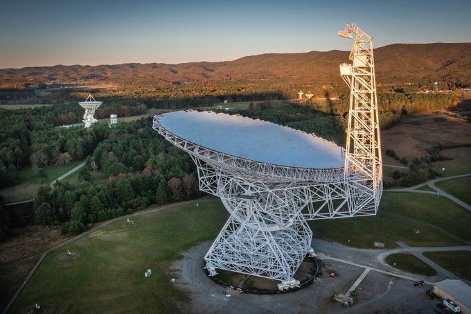 Robert C. Byrd Green Bank Telescope, do Observatório de Green Bank./ Divulgação