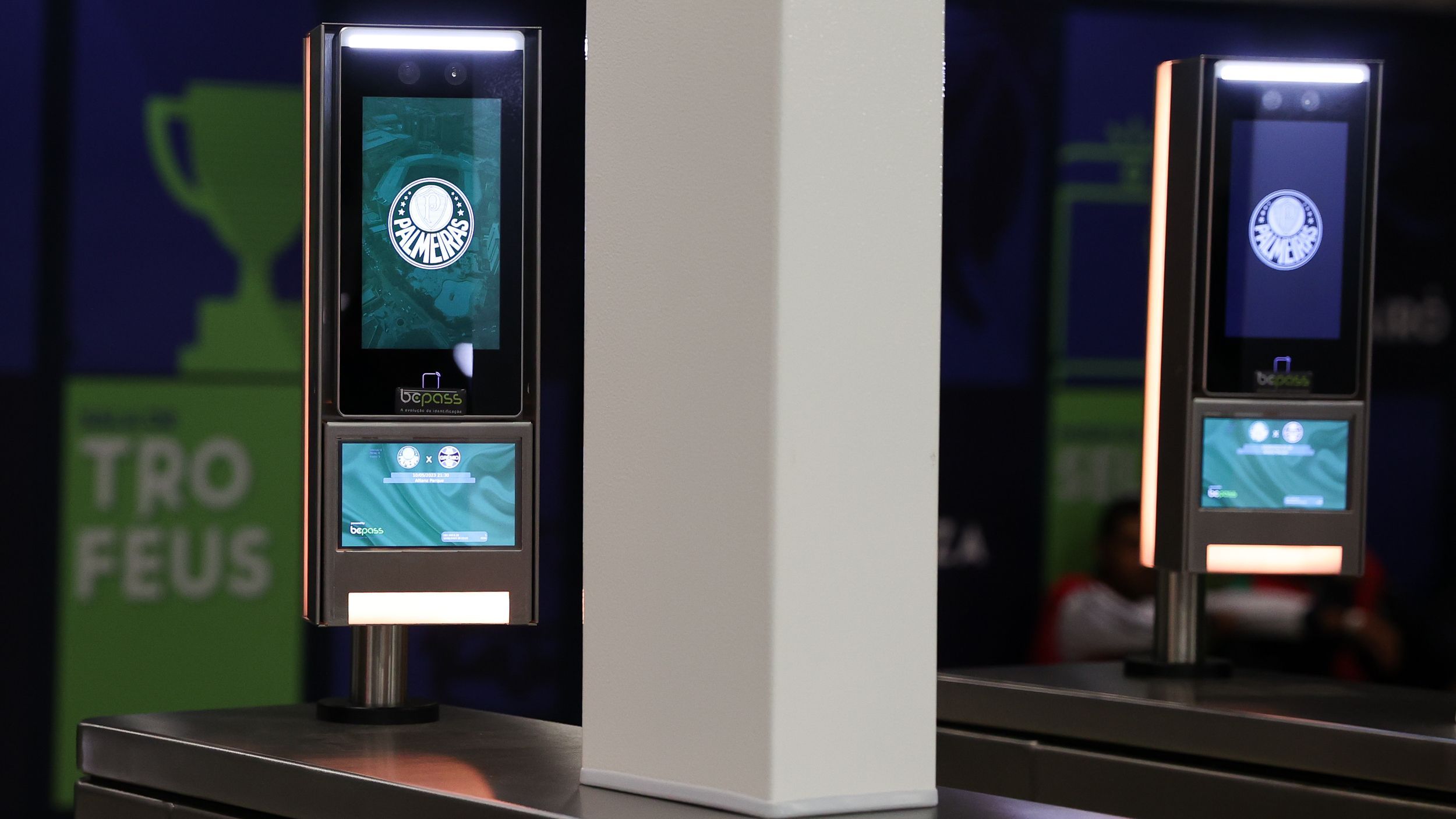 Sistema de acesso por biometria facial tem sido usado pelo Palmeiras no Allianz Parque