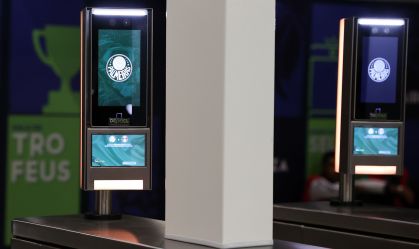 Sistema de acesso por biometria facial tem sido usado pelo Palmeiras no Allianz Parque