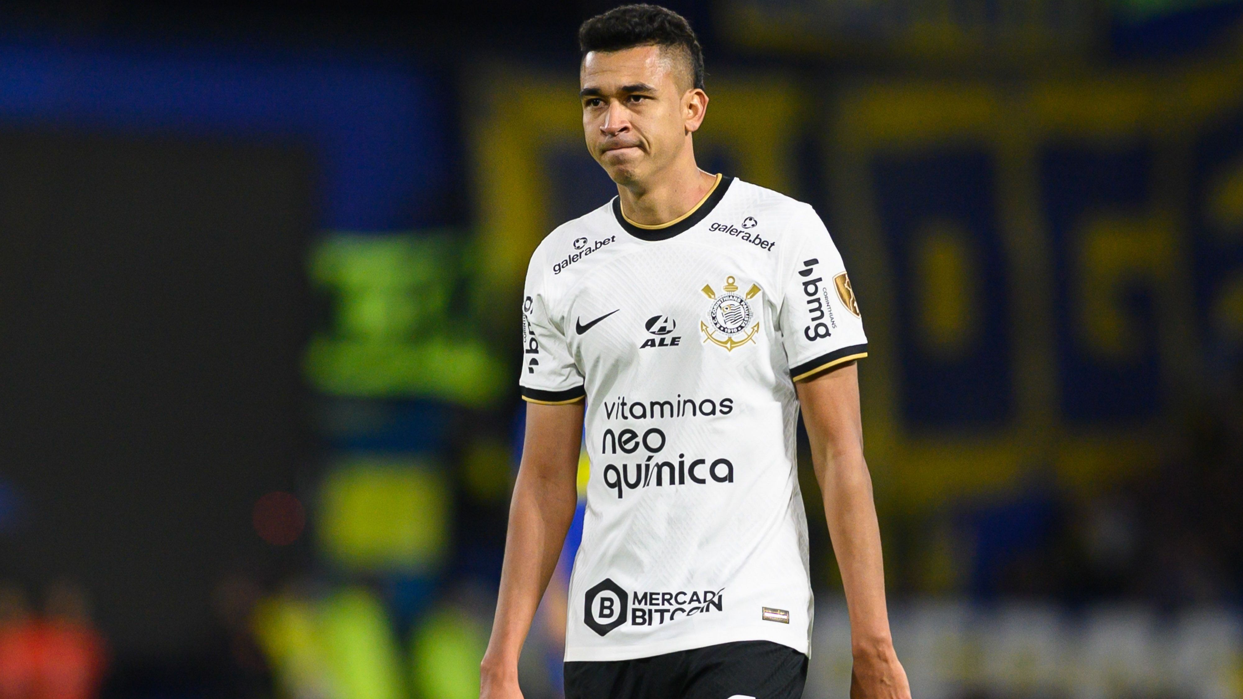 Cantillo em ação pelo Corinthians na Libertadores de 2022