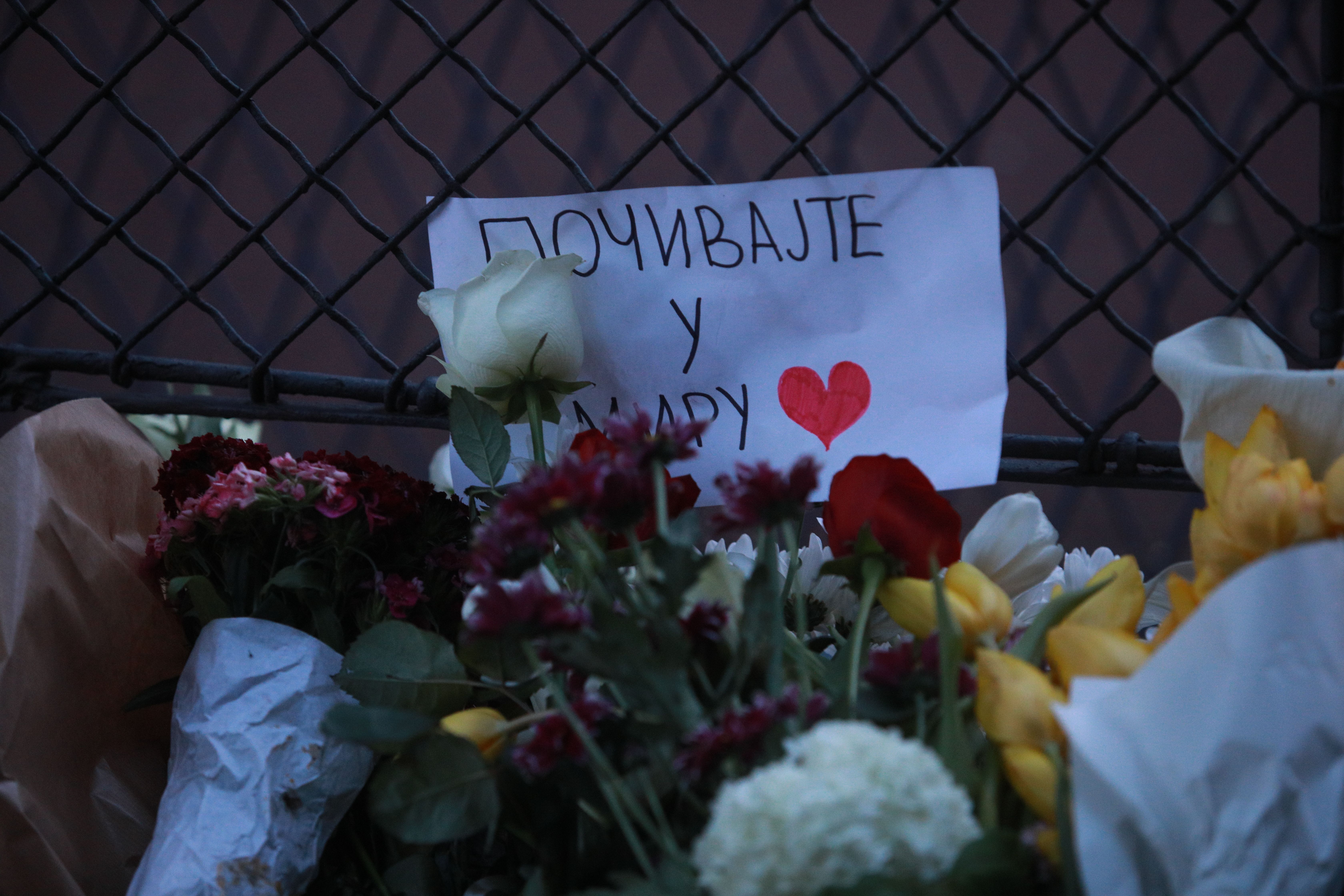 Commemoration for the victims of school shooting in Serbia